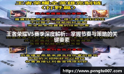 王者荣耀V5赛季深度解析：掌握节奏与策略的关键要素